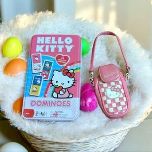2007 Hello Kitty Sanrio mini purse Vintage,precious Barbie RARE & HK Tin Bundle